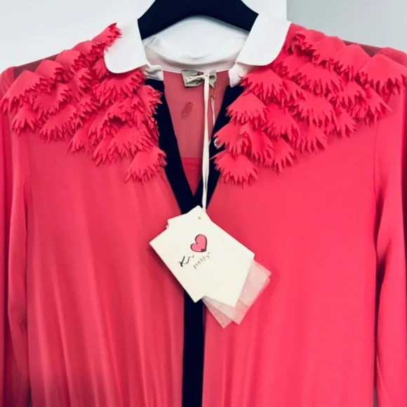 KIA Pretty***Made in Italy Pink Party Dress***Size 12 $340 - Picture 8 of 10